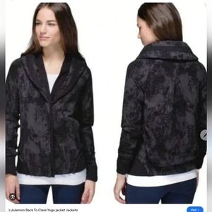 lululemon athletica Back to class sweater Jacket sz 6